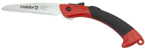 Connex TurboCut-Astsäge klappbar 150 mm / Handsäge / Holzsäge / Baumsäge / Gartensäge / FLOR74660, Rot