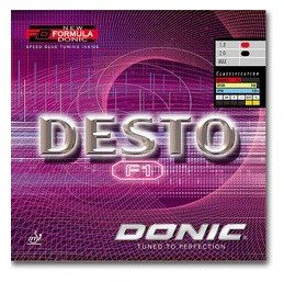 DONIC Desto F1, NEU, OVP, inkl. Lieferung - Tempo: 96, Kontrolle: 60, Effekt: 90 - Rot, Kunststoff, Scheinwerfer für Front, Fahrzeugscheinwerfer