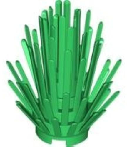 Lego Plants: 2 Green Prickly Bushes 2x2x4 by LEGO