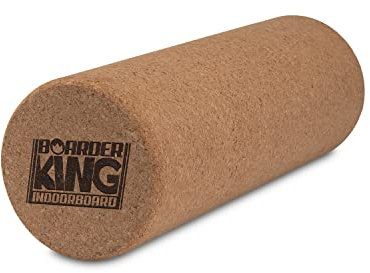 BoarderKING Rullo di Sughero - Rullo per Balance Board, Indoorboard, per Fasce Muscolari, Rullo Massaggiante, Rullo da Fitness, Accessorio/Ricambio, Materiale: Sughero, 15x45 cm, Marrone