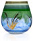 Angela Neue Wiener Werkstätte Vase/Windlicht Vesuvio Laguna, Grün