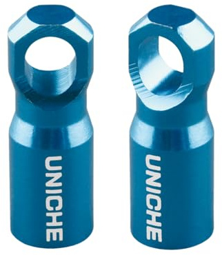 UNICHE Presta Valve Cap with Valve Core Removing Function - 2 Pack [Blue]