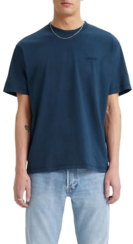 Levi's Uomo Red Tab Vintage Tee, T-Shirt, Dress Blues Garment Dye, L