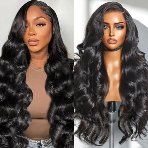 Junemet 20 Pouces Perruque Cheveux Humain Femme Naturelle Brésilien Densité 200% 13x4 Body Wave Lace Wig Perruque Femme Glueless Lace Wig Human Hair Sans Colle Couleur Naturelle