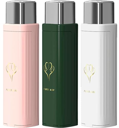 Kalastussaari Portable Floss Dispenser, 3Pcs Dental Floss Pick Holder, Automatic Pick Dispenser Box, ABS Reusable Organizer for Cleaning Teeth & Oral Care