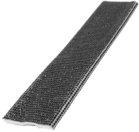 GLEAVI Custodia Glitterata per Impugnatura del Microfono Nero in Rhinestones, Protezione Pratica e Facile da Installare per Microfoni a Mano Wireless e Filo