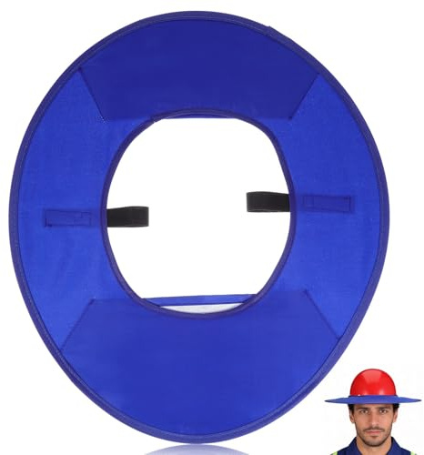 MAGICLULU Visera de ala Completa para Casco Protector Solar Cobertura Total y Transpirable, Accesorio Adecuado para Fiesta Verano en Condiciones de Alta Temperatura y Construcción
