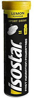 Isostar Powertabs Fast Hydration - Brausetabletten für isotonische Elektrolyt-Getränke - 120 g (10x 12 g) - Lemon