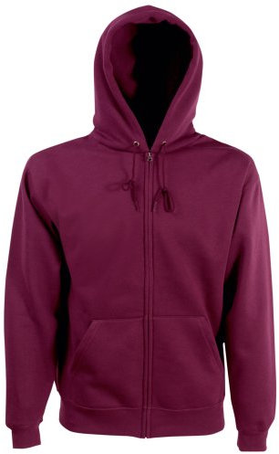 Fruit of the Loom Classic Hooded Sweatjacke - Farbe: Burgundy - Größe: M