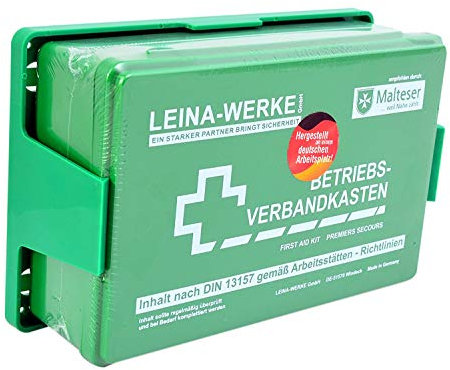 Betriebs-Verbandkasten nach DIN 13157-C, für Betriebe+Baustellen, Wandhalterung