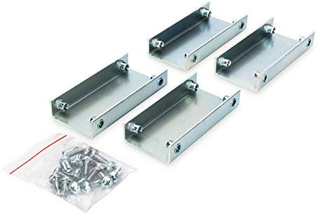 DIGITUS Lot de 4 connecteurs à rangée pour armoires réseau et Serveur - Matériel de Montage - pour armoires indépendantes Unique & Dynamic Basic