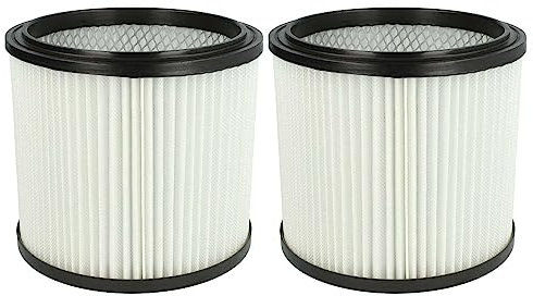 vhbw 2x filtro a pieghe piatte compatibile con Lavor Ashley 100, 300 aspirapolvere - bianco