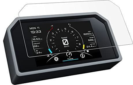 Speedo Angels Pellicola protettiva per cruscotto compatibile con TRACER 9 GT+ (2023-), 2 pellicole ultra trasparenti