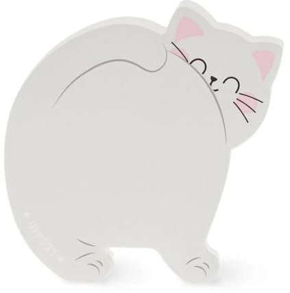 Legami Lovely Notes – Bloc-notes adhésif chat, HSS0001, gris