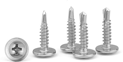 GGXZHT 110 Pezzi Viti Autofilettanti per Metallo, Viti Autoperforanti Viti Autoforanti per Lamiera di Acciaio, Alluminio, Legno, Plastica (M4.2 x 19 mm)