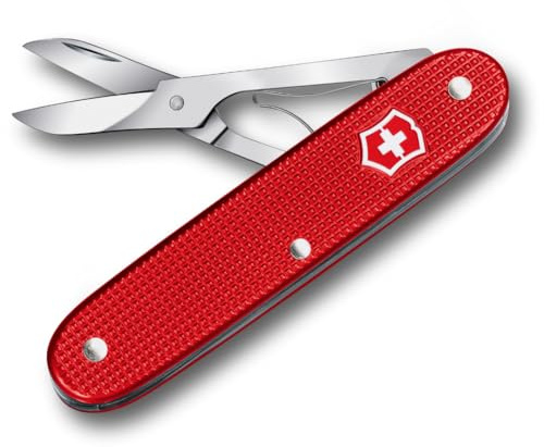 Victorinox Taschenwerkzeug mit Präzisionsschere Companion X Alox, Single-Function Tool, Kompakt, Leicht, Swiss Made, Rot