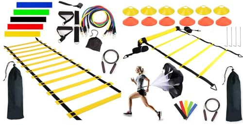 Set di agilità di velocità - di agilità, attrezzatura sportiva | Attrezzatura da calcio regolabile, Utensili pieghevoli per atleti,