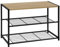 WOLTU Schuhregal mit 2 Ebenen, Schuhständer Metall, Schuhaufbewahrung platzsparend, Schuhorganizer für 6 Paar, Flur Wohnzimmer, 63x43x30 cm, schwarz