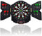 COSTWAY Electronic Dartboard, Automatic Scoring Dart Board Set with Cabinet, 4 LED Display, 216 Game Modes & 12 Darts, Up to 8 Players