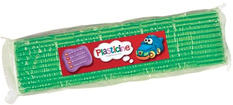 Plasticine One Colour Slab 400g - Light Green, Modelling Clay for Professional Animators and Model Makers, Easy to Shape and Mould, Make Sculptures, Models and Stop-Motion Animations