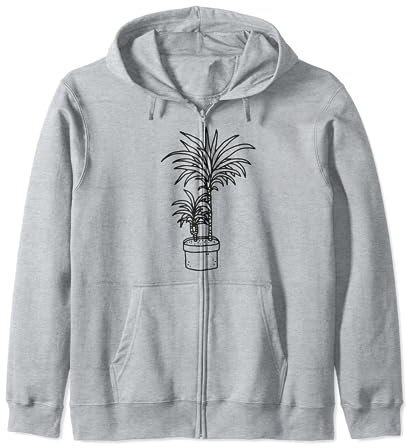 Dragon Tree Dracaena Yucca Palm Lily Zip Hoodie