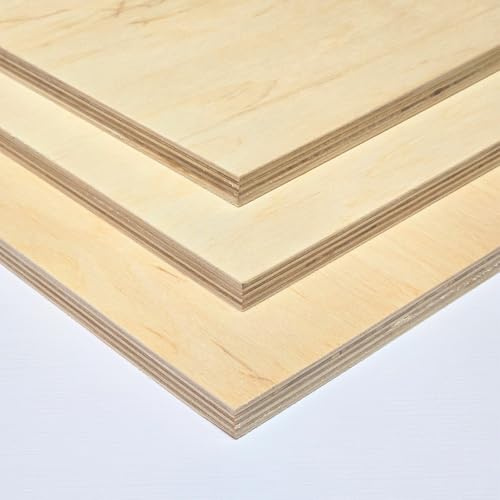 AtHaus® Placas de Contrachapado 12  mm | Tableros Multiplex | Placas de Madera | Cortes Disponibles: 50x40 cm