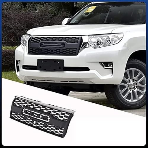 gzqfc Coche Frontal Parachoques Parrilla Rejillas Frontales de Radiador para Toyota Land Cruiser Prado Grille FJ150 2018-2022, Rejilla Ventilacion Calandra Delantera de Malla Carrocerías Accesorios