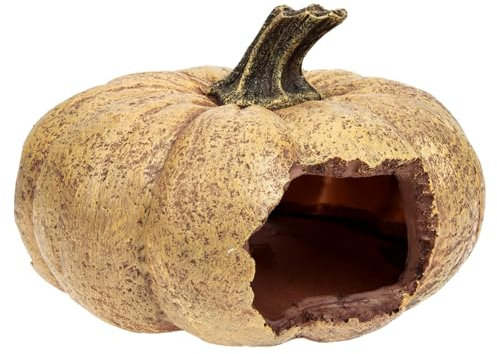 HAPINARY Künstliche Terrariumhöhle Verschleißfeste Reptilienversteck Kürbis-grundausstattung Für Haustiere