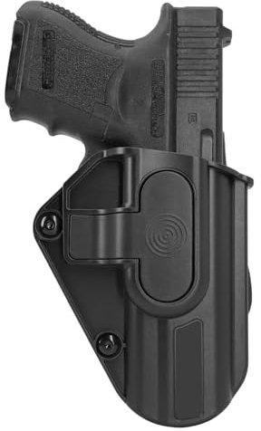 efluky Pistolenholster Universal Holster Fit G17,G19,G19x,G26,G34,G43,G48, Ruger Max-9mm, Ruger 57, Scct-1/2, S&W M&P 9. 380 Shield ez, Springfield Armory Hellcat/Hellcat Pro, Paddle 60°