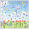 PAIVSUN Fensterbilder Frühling, 9 Blätter Fensterdeko Selbstklebend mit Tulpen Schmetterling Kolibri, Blumen Frühlingsdeko Aufkleber für Fenster Dekoration (Tulpen)