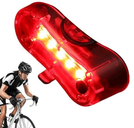 Jubepk Fanale posteriore per bicicletta, impermeabile, ultra luminoso, luci posteriori a LED, 3 modalità, torcia di sicurezza per bici da strada, mountain bike, guida notturna