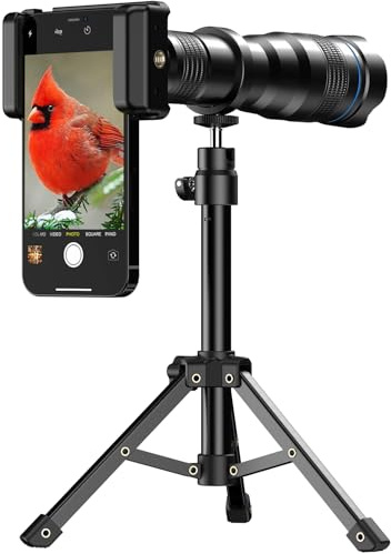 36X Telephoto Lens, Evil Eye High Power HD Telephoto Phone Lens with Tripod for Android & iPhone, Samsung and Most Smartphone