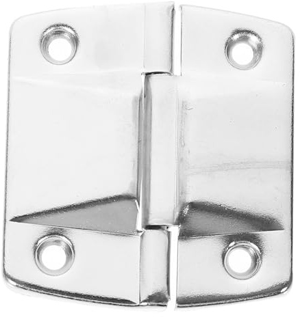 WOONEKY 6pcs Heavy Duty Box Hinge Set, Solid Stable Case Hinges with Backplate Support for Jewelry Box, Toolbox and Storage Chest DIY Home Hardware