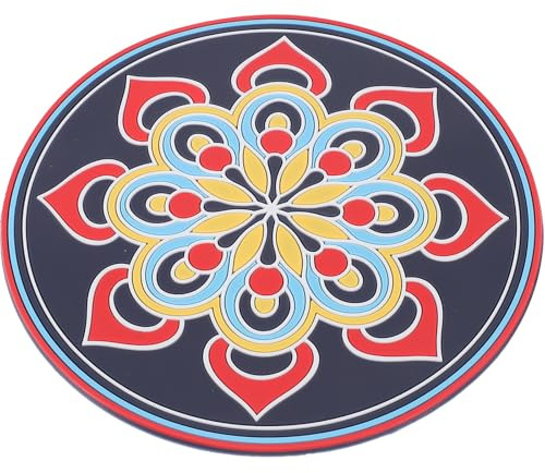 TOVINANNA Cuscino per Ciotola Sonora Meditazione in Pvc Delicato ed Elegante Tappetino Protettivo Decorativo per Ciotola Sonora