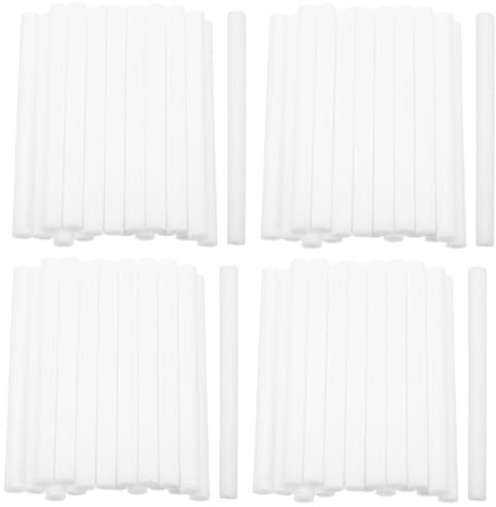 Lurrose 80pezzi Bastoncini Cotone Umidificatore Assorbenti Alta Efficienza per Diffusore Oli Essenziali Accessori Compatibili