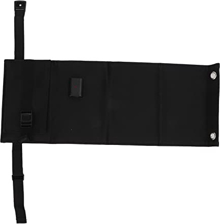 AMONIDA 20W 5V Hopfällbar Solpanelladdare Kompakt Bärbar Utomhusmobilström för Camping Svart Storlek 17 X 44,5 Cm
