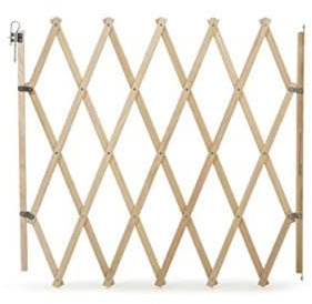 Bettacare Expandable Pet Barrier, Natural, 60cm - 108cm, Screw Fit | Wooden, barrier for dogs and puppies, folds flat for storage and easy everyday use.