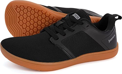 Joomra Women Hiking Minimalist Shoes Trail Running for Ladies Wide Treadmill Trekking Sneakers Size 9-9.5 Female Jogging Gym Toes Cycling Footwear Black 40