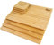 Dan&Co Solid Bamboo Placemats and Coasters Set of 4 | Stylish Wooden Place Mats for Table and Drinks Coasters 8 Pcs | Wipe Clean, Nonslip, Heat, Stain Resistant Dining Table Mats | 29cm x 19cm x 1cm