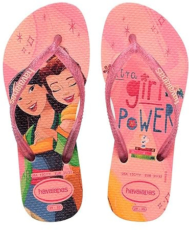 Havaianas Boy's Girl's Kids Slim Princess Sandal, Ballet Rose, 8/9 UK Child