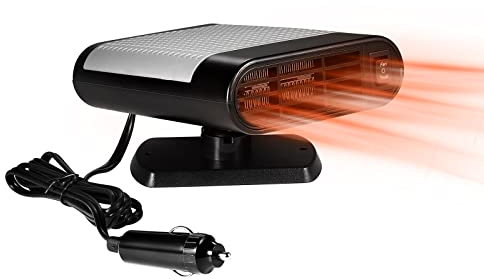 Homoyoyo 12-V-Autoheizgebläse/Kühlgebläse Autoheizgebläse 2-In-1-Auto-Entfroster-Entfroster Schnelles Aufheizen Elektrisches Heizgebläse für Autos Tragbarer