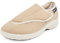 Aerosoft Reha-Halbschuh Stretch 17 Damen Herren Weite G-H Klettverschluss rutschhemmend (beige, Numeric_37)