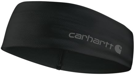 Carhartt Unisex-Adult Force UPF Lightweight Headband, Black, One Size