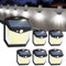 Solaire Lampe Exterieur Détecteur Mouvement - 248 LED Solaire Lumiere Exterieur Lot de 6 IP65 Etanche éclairage 270° Sécurité sans Fil lampe Mural Applique pour Jardin Garage