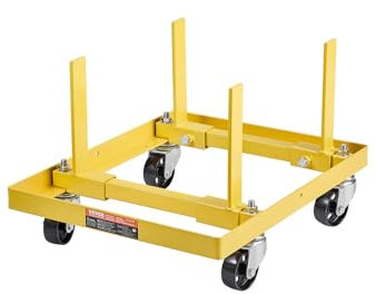 VEVOR Plataforma Elevadora para Motores Capacidad de Carga de 340 kg Soporte de Acero Resistente de Motor Ajustable con 4 Ruedas Giratorias 2 Correas de Trinquete Apto para la Mayoría de los Motores