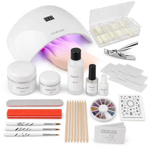 Sun Garden Nails UV Gel Startset Florens för Gelnaglar med UV-Gel, Tillbehör och Nagelmodelleringskomponenter