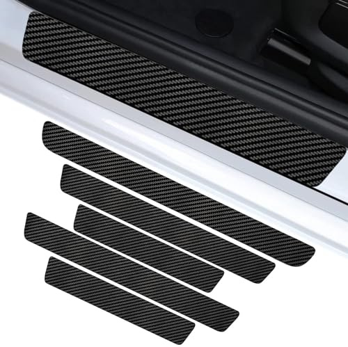 JINGDA 5 Piezas Protector de Umbral de Puerta para Toyota Corolla Touring Sports Estate 12 (XII) E210 I 2018-2023, Puerta Entrada Umbrales Entrada Accesorios, Protector de Estribo Umbral