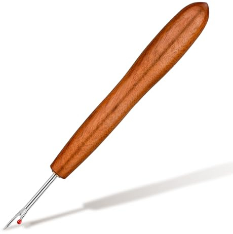 Easusy Seam Ripper, Small Stitch Unpicker Tool, Wood Handle Quick Unpick
