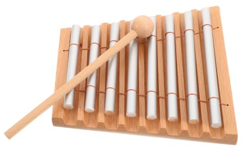 LOPUNER Portabel Glockenspiel med Mallets Ljusstark Metallbar Xylofon för Grundskolans Musikklass Lätt Vikt och Stabilt Slagverk för Gruppövningar och Pedagogisk Användning