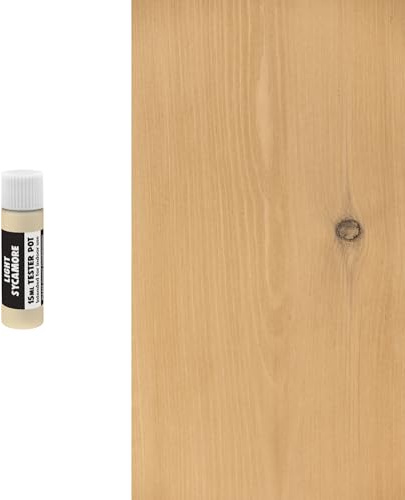 Littlefair's Wood Stain Water-Based - (Light Sycamore) – Non-Toxic, Eco-Friendly & Quick Drying - Easy-to-Apply, Concentrated Formula for All Wood Types – 15ml Tester Pot